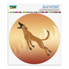 Belgian Malinois Dog Bite Training Circle Bumper Window Sticker