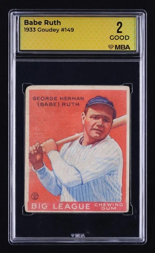1933 Goudey: #149 Babe Ruth MBA 2 GOOD
