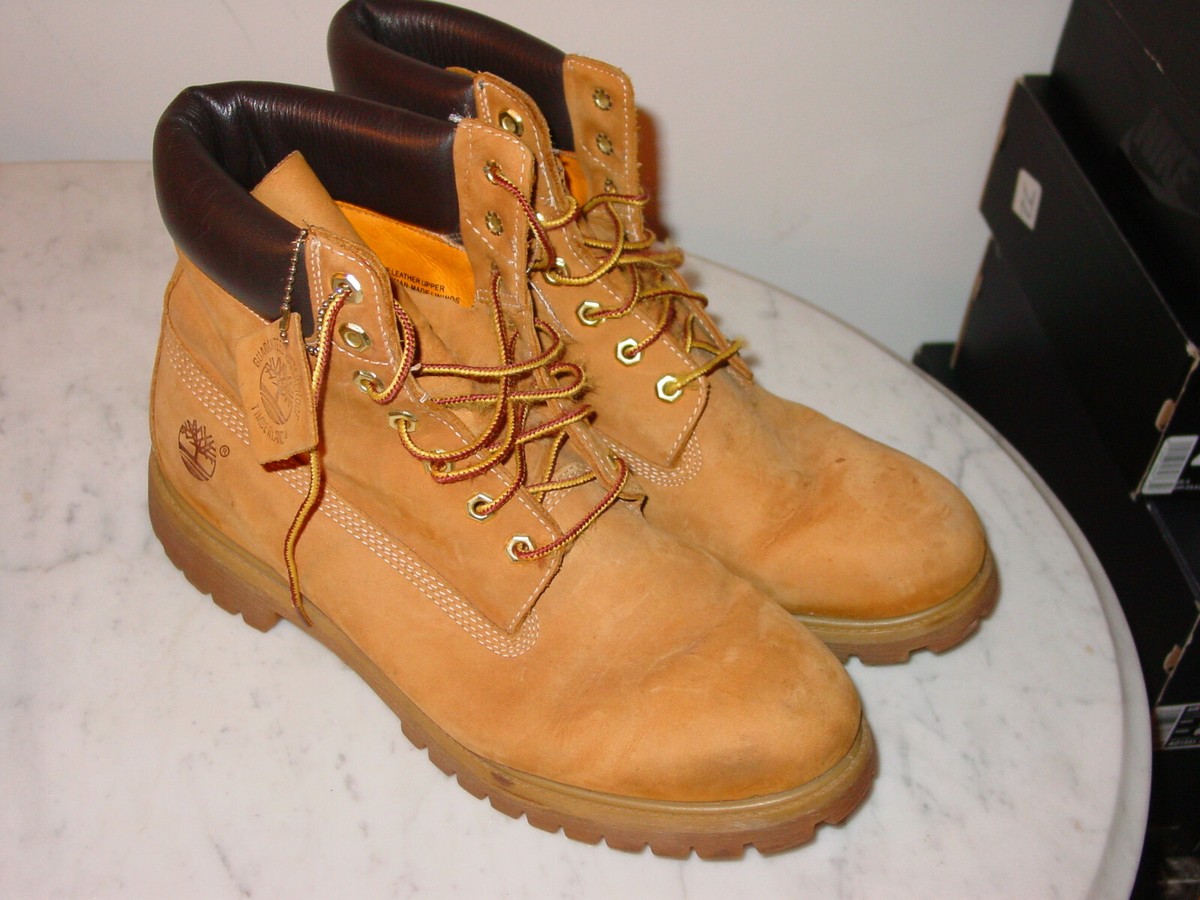 【未使用】Timberland 6inch PREMIUM BOOT 10061 Timberland Leather 10061 6 Inch Premium Wheat Waterproof