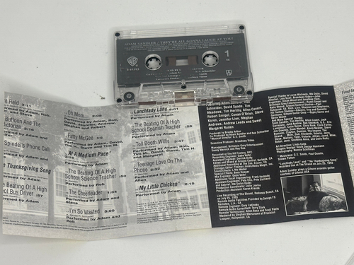 Adam Sandler They're All Going To Laugh At You 1993 Cassette - Picture 5 of 5