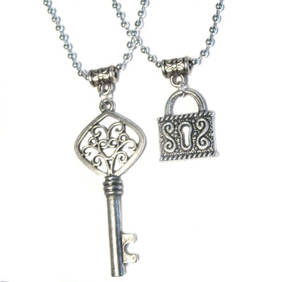 BF/GF Charm STAINLESS STEEL Necklace 