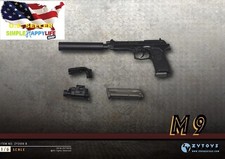 1/6 Agent Pistol M9 SOCOM Weapon Gun Model For 12" Figure Phicen hot toys ❶USA❶