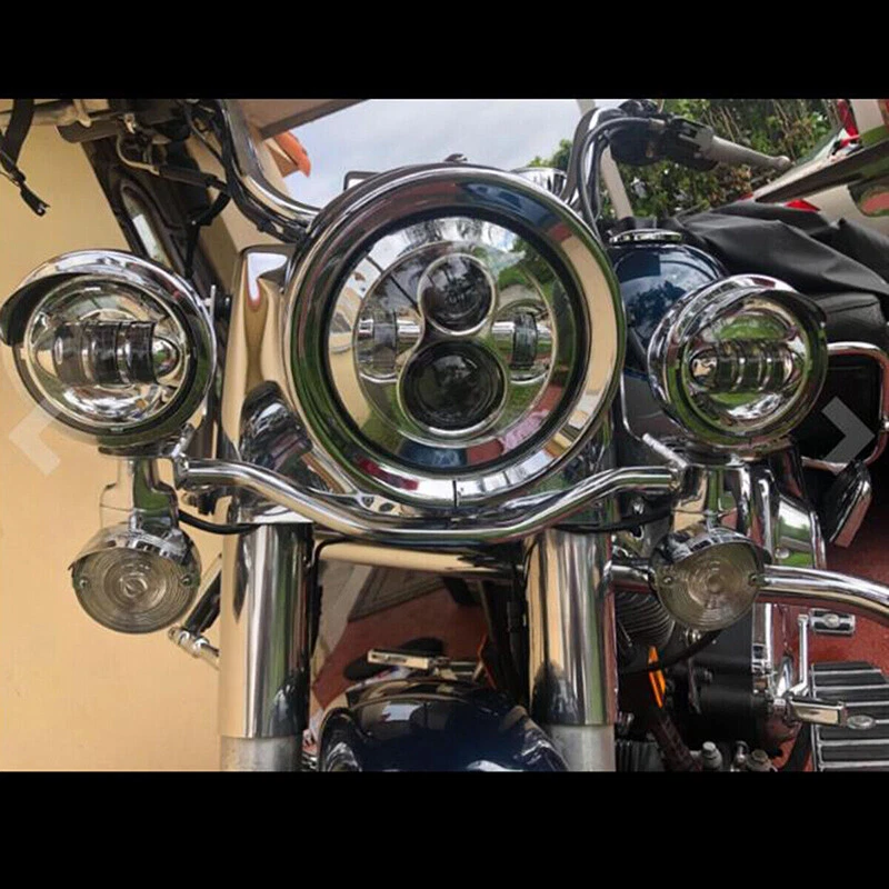 Lente de humo cubierta de luz de señal de giro apta para Harley Heritage Softail Touring 86-19 Foto 4 de 4