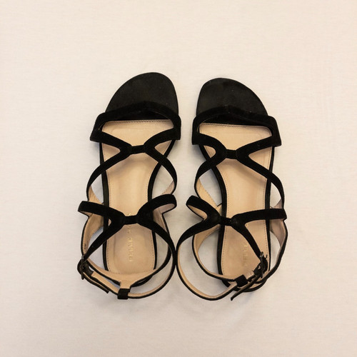 Pelle Moda Velvet Strappy Sandals