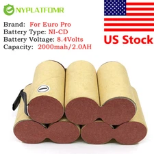 SOLDERING REQUIRED Battery pack for Shark 8.4V Vacuum UV617 UV647 UV647H EU36075