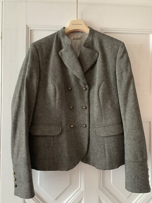 Gottseidank Trachten Janker Blazer Jacke Wiesn Oliv/grau 40 Zum Dirndl