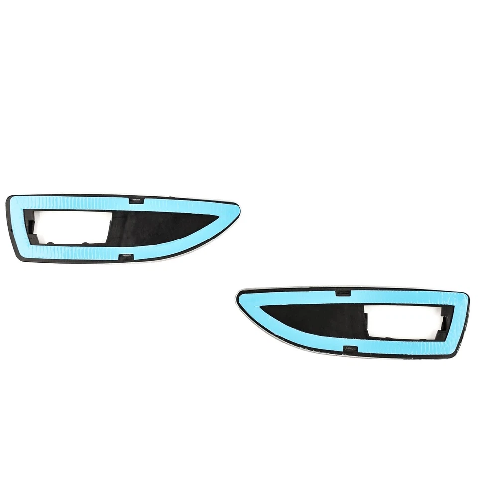 Frecce Laterali Telaio Frecce Mascherina Sinistro Destro Effetto Cromato per Opel Corsa D OPC - Immagine 3 di 4