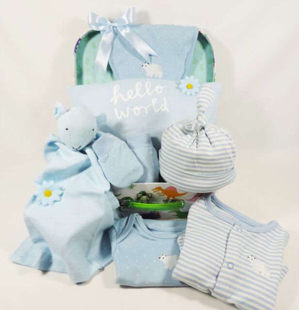 Tiny Baby Baby Hamper It’s a Boy Baby Shower Gift M&Co Sass & Belle Suitcase Tiny Baby Baby Hamper It’s a Boy Baby Shower Gift M&Co Sass & Belle Suitcase