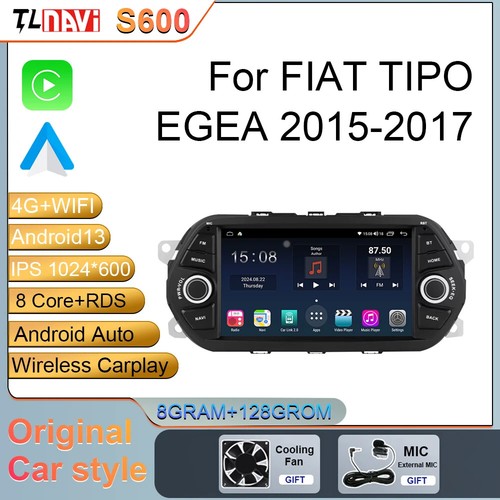 7“ Screen For Fiat Tipo Egea 2015-2017 GPS Carplay Car Radio Multimedia Player - Picture 29 of 39