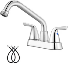 Utility Laundry Sink Faucet,4 Inch Centerest Laundry Faucets for Utility Sink,La