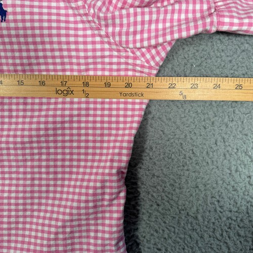 Polo Ralph Lauren Shirt Boys Pink Gingham Check Button Down Short Sleeve Large - Picture 8 of 11