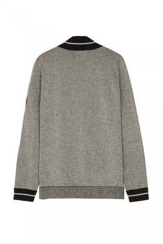 BNWT Fred Perry Bella Freud Sparkle Knit Bomber Jumper Jacket £150 - Size 8 - Picture 2 of 9