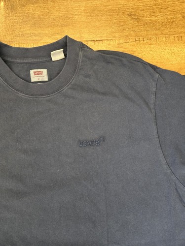 Vintage Levi’s Relaxed Single Stitched M T-Shirt Blau Kurzarm - Bild 9 von 17