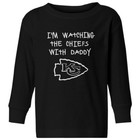 Kansas City Chiefs Watching With Daddy Toddler Long Sleeve T-Shirt