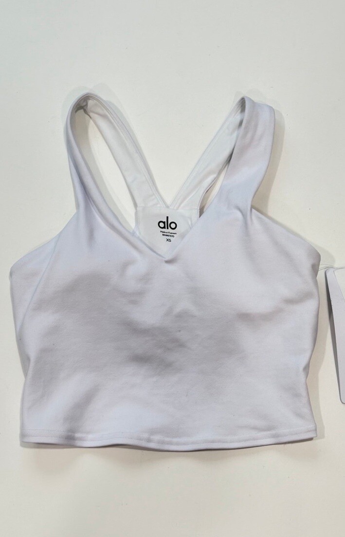 トップス Alo Yoga Airbrush Real Bra Tank Airbrush Real Bra Tank - Black | ALO