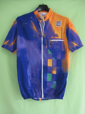 Maillot Cycliste Vintage Crylor - Violet - Taille M - Années 80 - Manches Courtes
