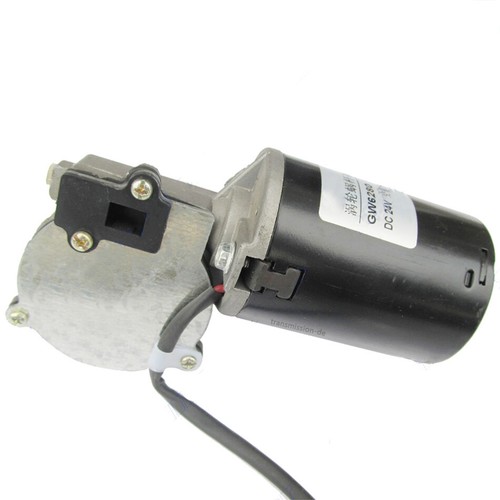 DC 24V Schnecken Getriebemotor 30-100RPM Winkelgetriebe Worm Gear Motor GW6280 - Picture 11 of 14