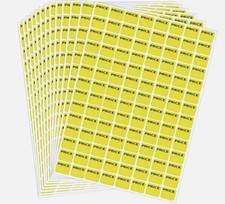 2240 Pcs Yard Sale Price Stickers, Prepriced Pricing Labels, Yellow
