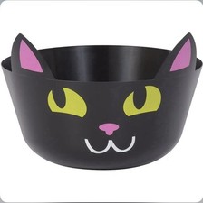 Black Cat Halloween Candy Treat Punch Bowl