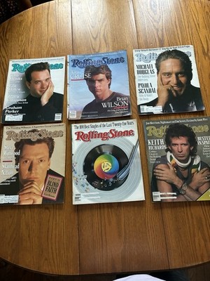 Lot of 1988  ''Rolling Stone'' Magazines (6) Straight Arrow  100 Best Singles Etc.