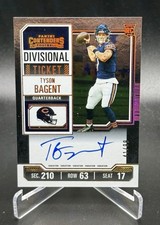 Tyson Bagent 2023 Panini Contenders #139 Divisonal Ticket Rookie RC Auto /99