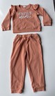 Girls Size Mama's Mini Long Sleeve Pants Outfit set - Salmon Pink 2T — photo 1