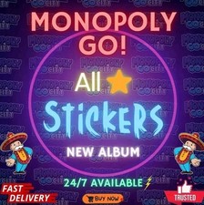 Monopoly_Stickers_Go! 1⭐- 6⭐ (Todas las pegatinas disponibles) MÁS BARATO🔥SUPER RÁPIDO⚡  