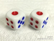 Original Mah jong jongg Mahjong Mahjongg Asian Chinese dice Pair red pip 16+mm