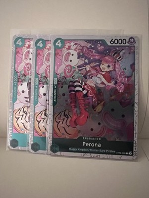 One Piece Card Game ST 12-005 Perona 3x Englisch Playset Near Mint