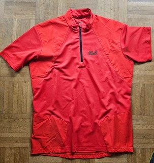 Bikeshirt Funktionsshirt Jack Wolfskin unisex Herren rot wie neu Größe M