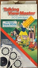 New Talking Viewmaster 3-D Cartridges Snow White and the Seven Dwarves Disney
