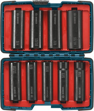 27286 1/2 In. Shank 9-Piece Assorted Set with Brute Tough Case Impact Tough Deep