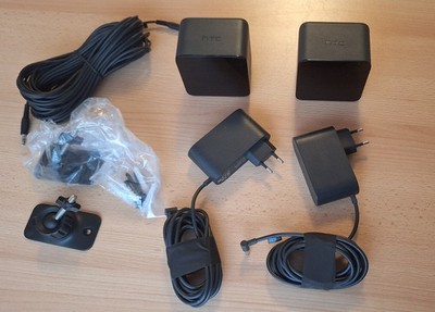 2x HTC Vive Basisstationen 1.0 inkl. Kabel, Linkkabel & Wandhalterung
