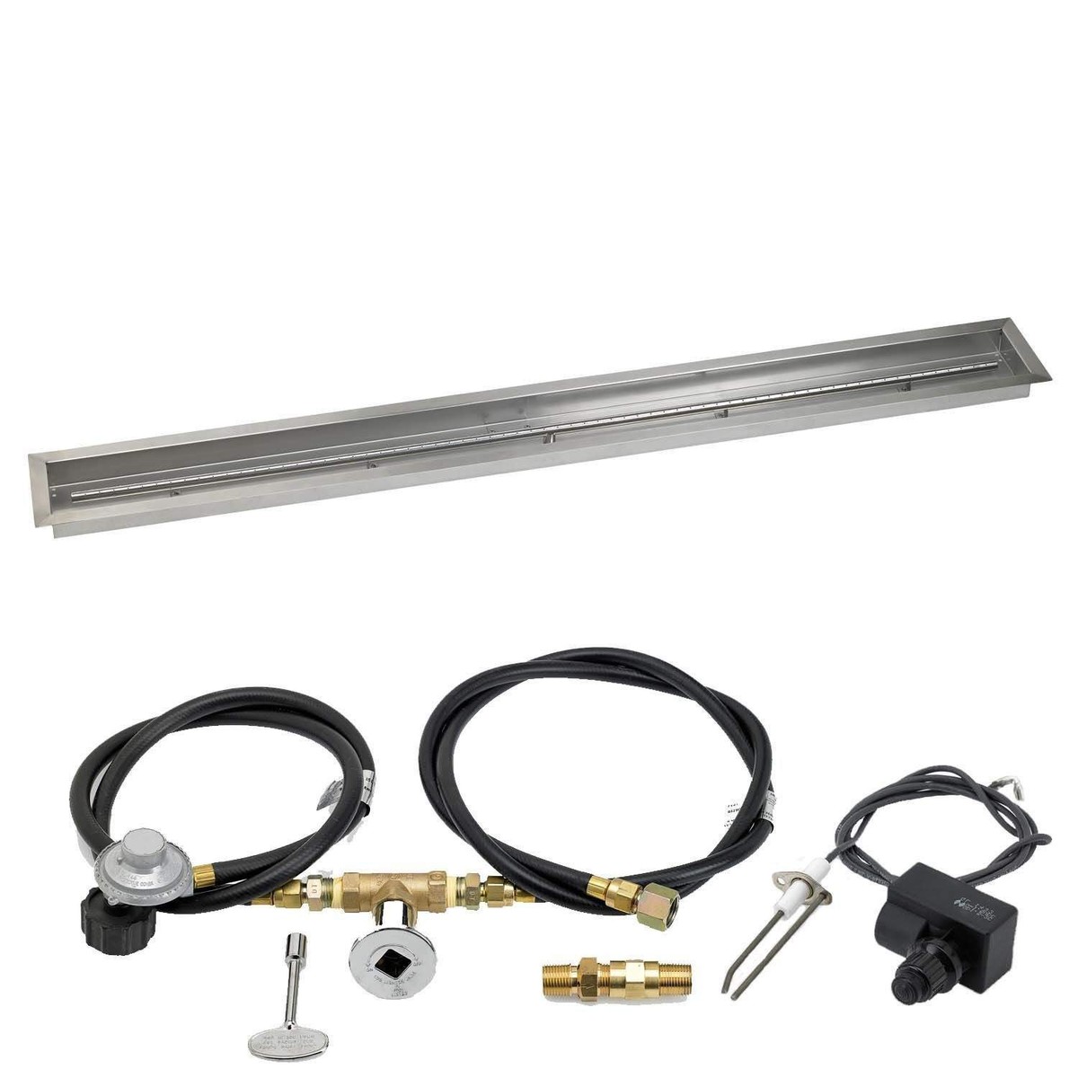 AFG Spark Ignition Fire Pit, Trough Pan, LP Gas, 72in. x 6in