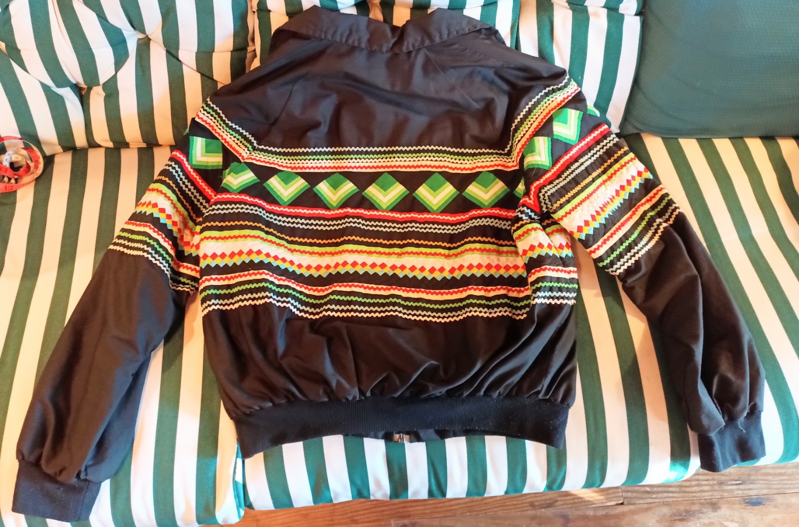 Vintage Native Seminole Handmade Patchwork Rick R… - image 2