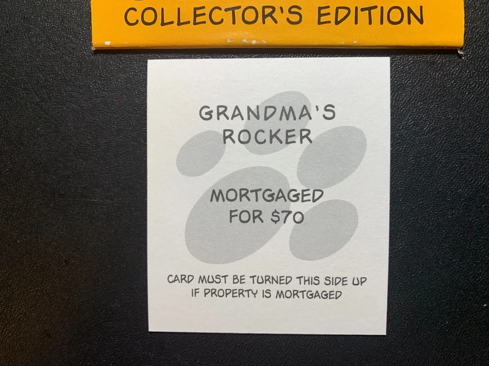 Монополия GARFIELD БАБУШКА РОКЕР ТИТУЛ КАРТА 2003 - Изображение 3 из 3