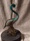 Murano Italian Crested Bird - Hand Blown Large 12"