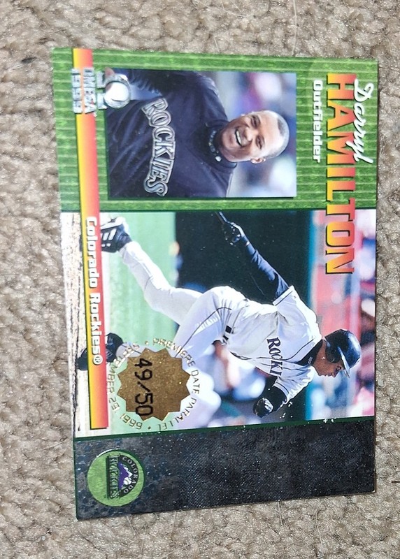 1999 Pacific Omega - Darryl Hamilton #83 Premiere Date /50
