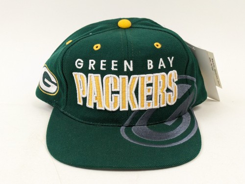 Vintage Drew Pearson Green Bay Packers erhöhte bestickte Snapback Mütze Kappe Neu mit Etikett - Bild 3 von 8