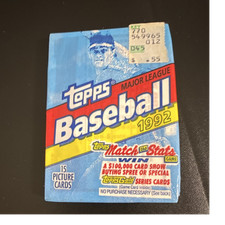 Topps 1992 Baseball MLB Pack 15 Cards Match the Stats Gold Series Sealed