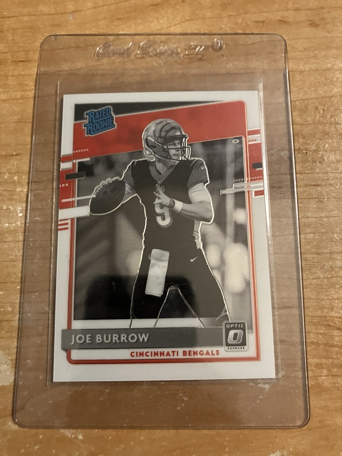 2020 DONRUSS OPTIC JOE BURROW RATED ROOKIE NEGATIVE VARIATION #301