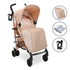 My Babiie MB51 Plus Stroller - Rose Gold Blush