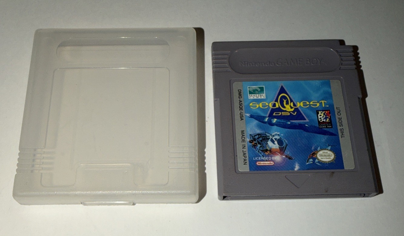 seaQuest DSV (Nintendo Game Boy 1994) w/ Case - Cleaned & Tested
