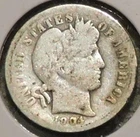 Silver Dime - Barber - 1904 (Uneven wear)