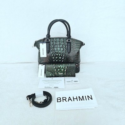 NEW BRAHMIN SAMBA EVERLONG MEDIUM DUXBURY W/VERONICA WALLET