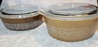 💥Set of 2 Vintage PYREX Woodland Casserole Dishes with Lids 471-B and 472-B