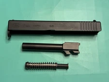 USED OEM GLOCK 17 GEN 4 COMPLETE SLIDE BARREL GUIDE ROD RECOIL SPRING BLACK 9MM
