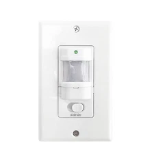White Automatic PIR Occupancy Motion Sensor Light Switch Auto On/Off Infrared