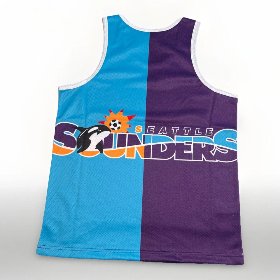 NEW Seattle Sounders FC Mesh Jersey MLS Tank Top Mitchell & Ness Men's Small - Image 2 of 4