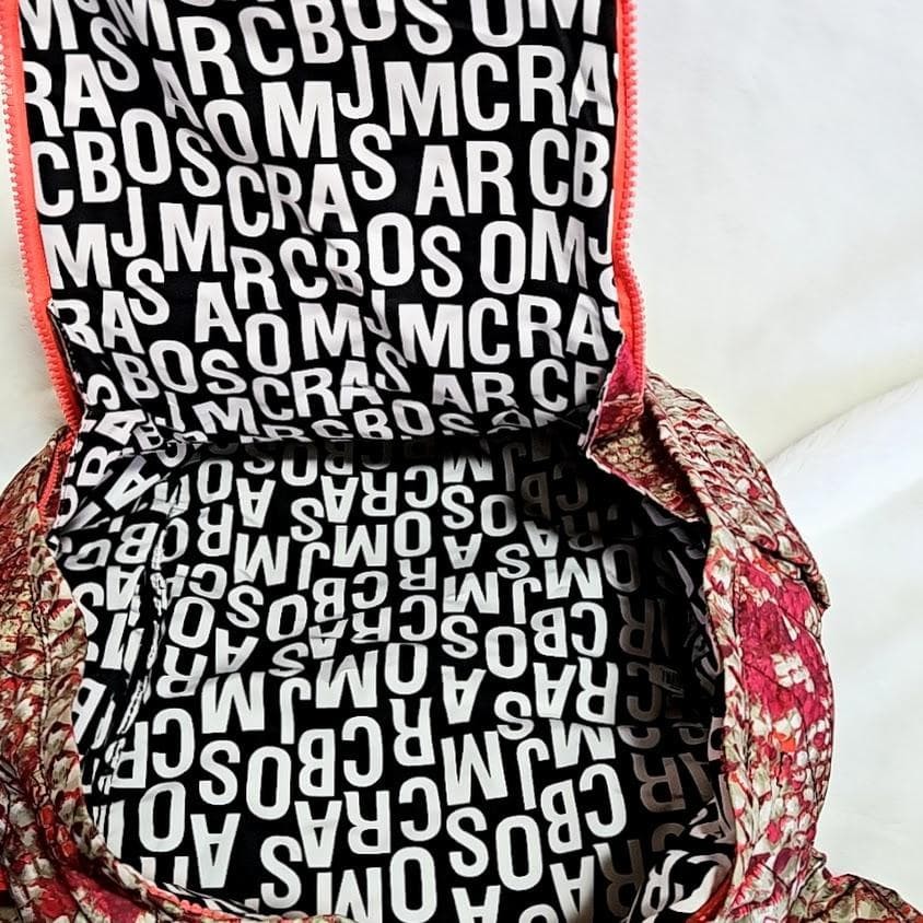 Marc By Jacobs Red Python Pattern Backpack Tote 2… - image 13